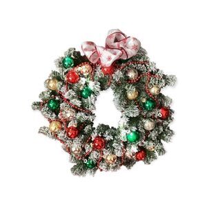 Vintage Glass Ornaments Handmade Wreath